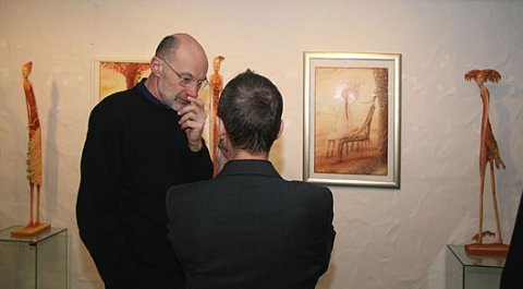 Impressionen der Vernissage von Václav Pokorný - Bilder und Skulpturen